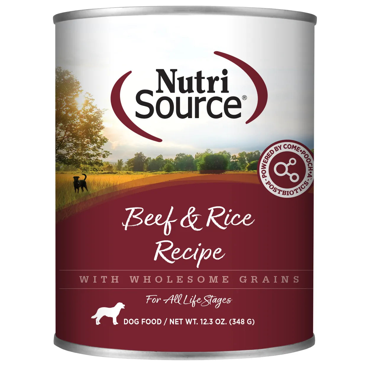 NutriSource Beef & Rice Canned Dog Food 13oz