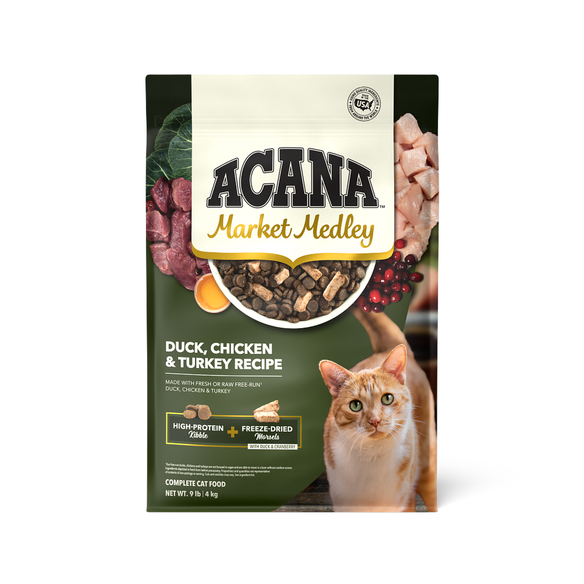 ACANA Market Medley Duck, Chicken & Turkey Recipe 9 lb bag