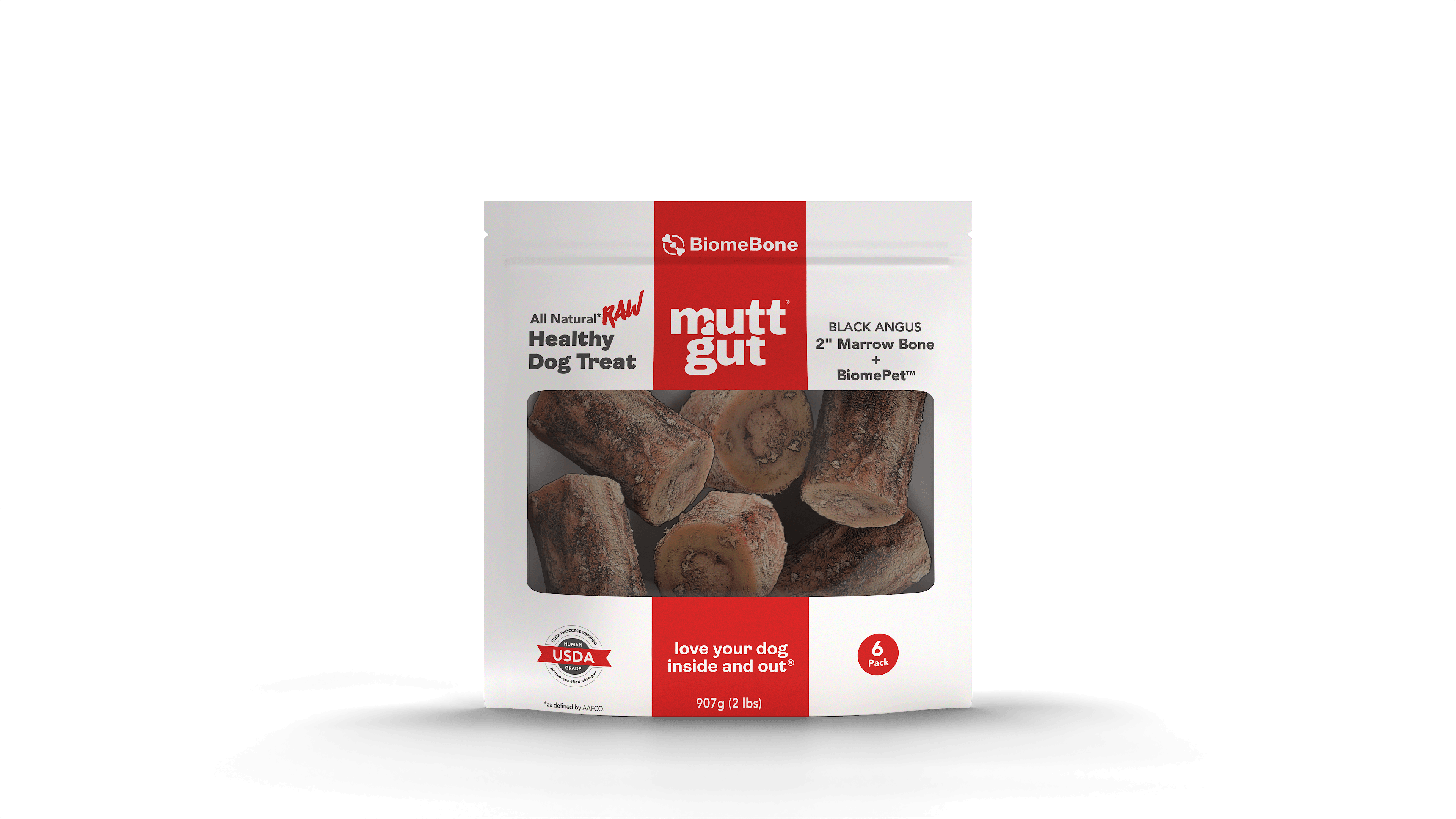 Mutt Gut Black Angus 2" Marrow Bone