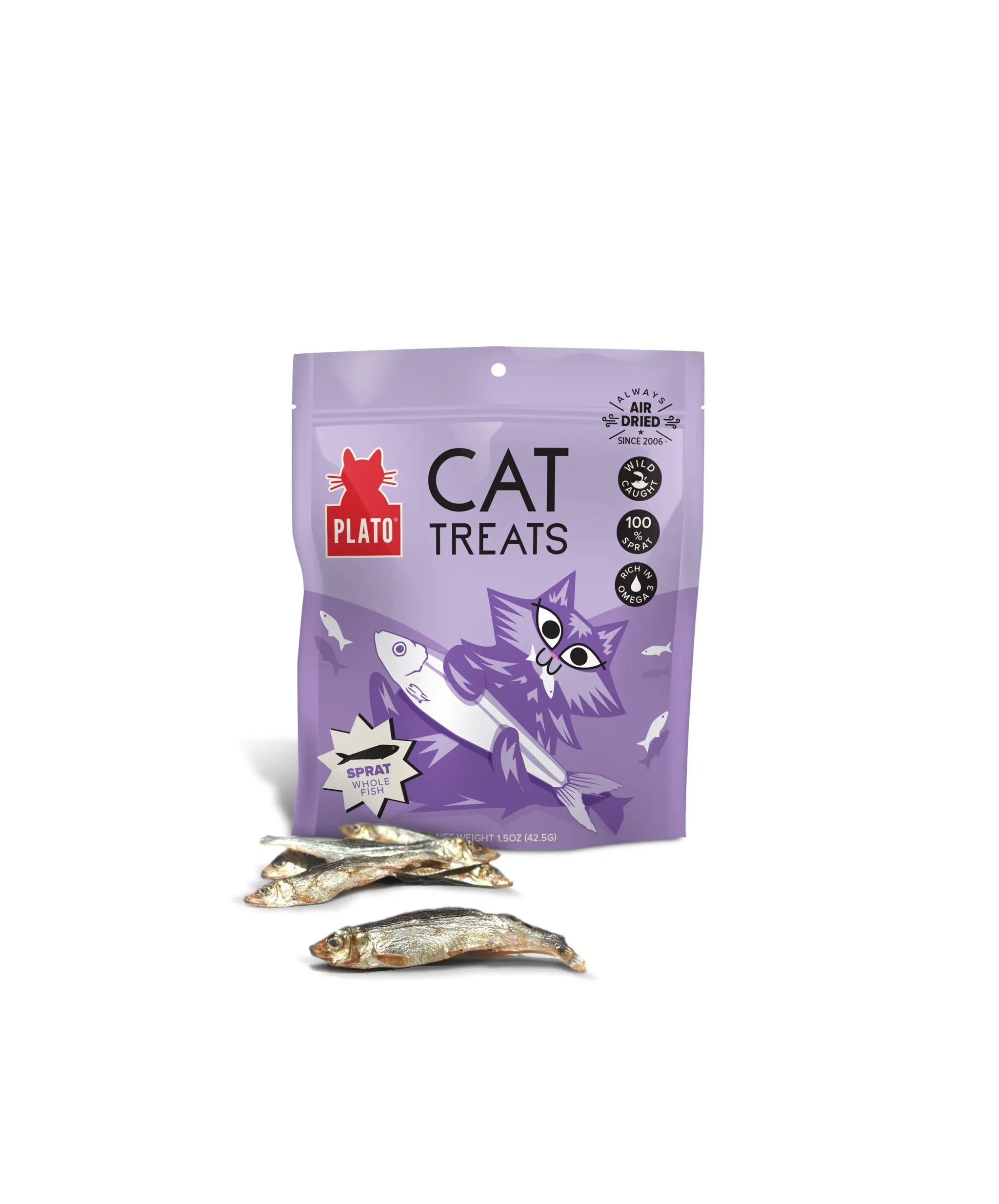 Plato Air Dried Baltic Sprat Cat Treats