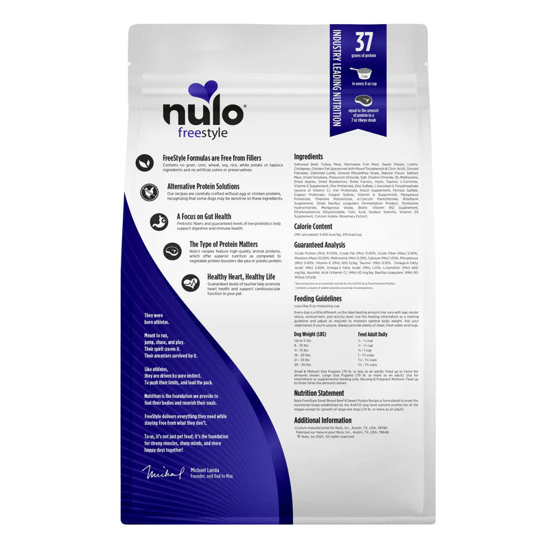 Nulo - Freestyle - Dog SB Beef & Sweet Potato