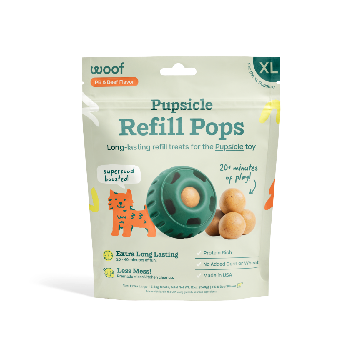 WOOF Beef Pop Pupsicle