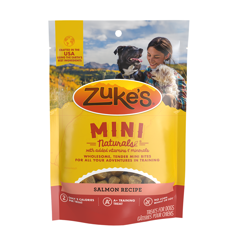 Zuke's Mini Naturals Salmon Recipe dog training treats
