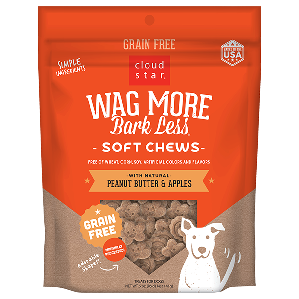 Wag More Bark Less - Grain Free Soft & Chewy Peanut Butter & Apple