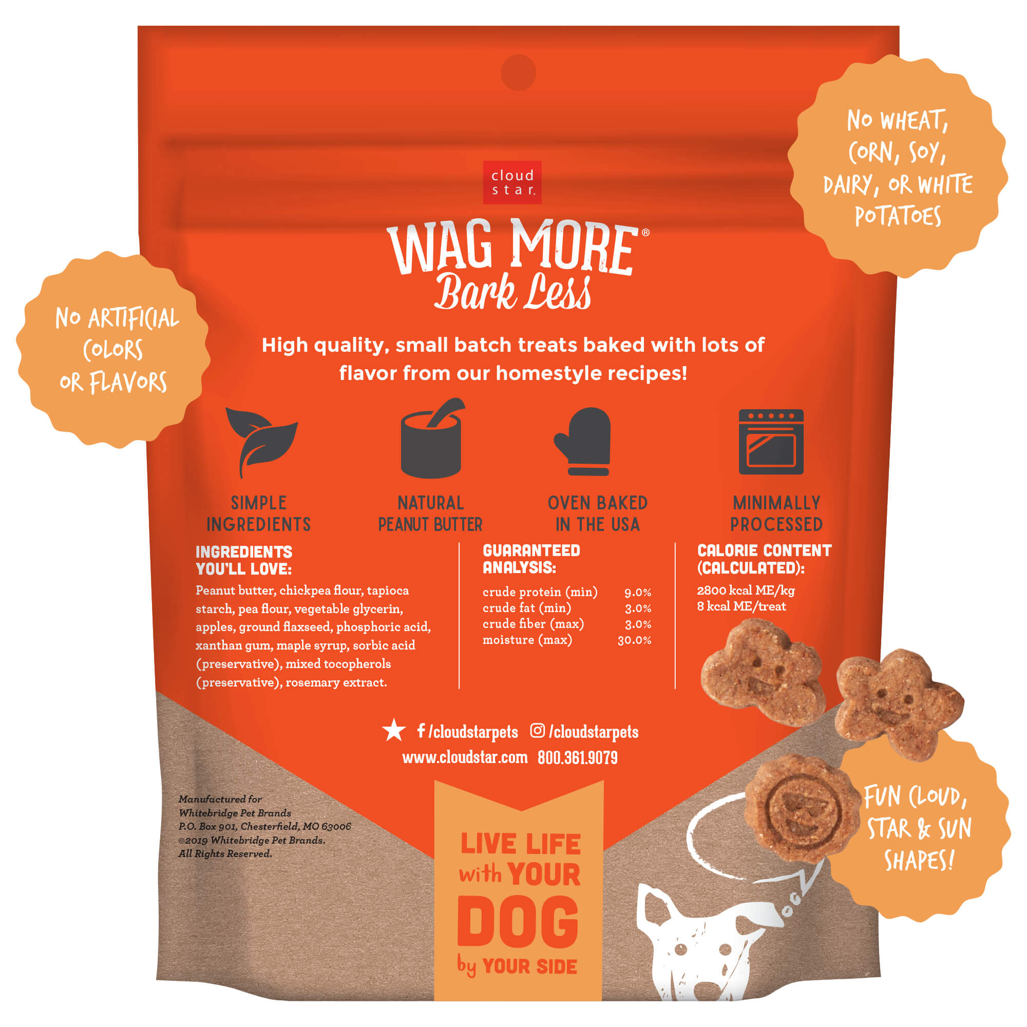 Wag More Bark Less - Grain Free Soft & Chewy Peanut Butter & Apple