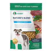 Dr. Marty Nature's Blend Sensitivity Select freeze-dried raw dog food bag, front