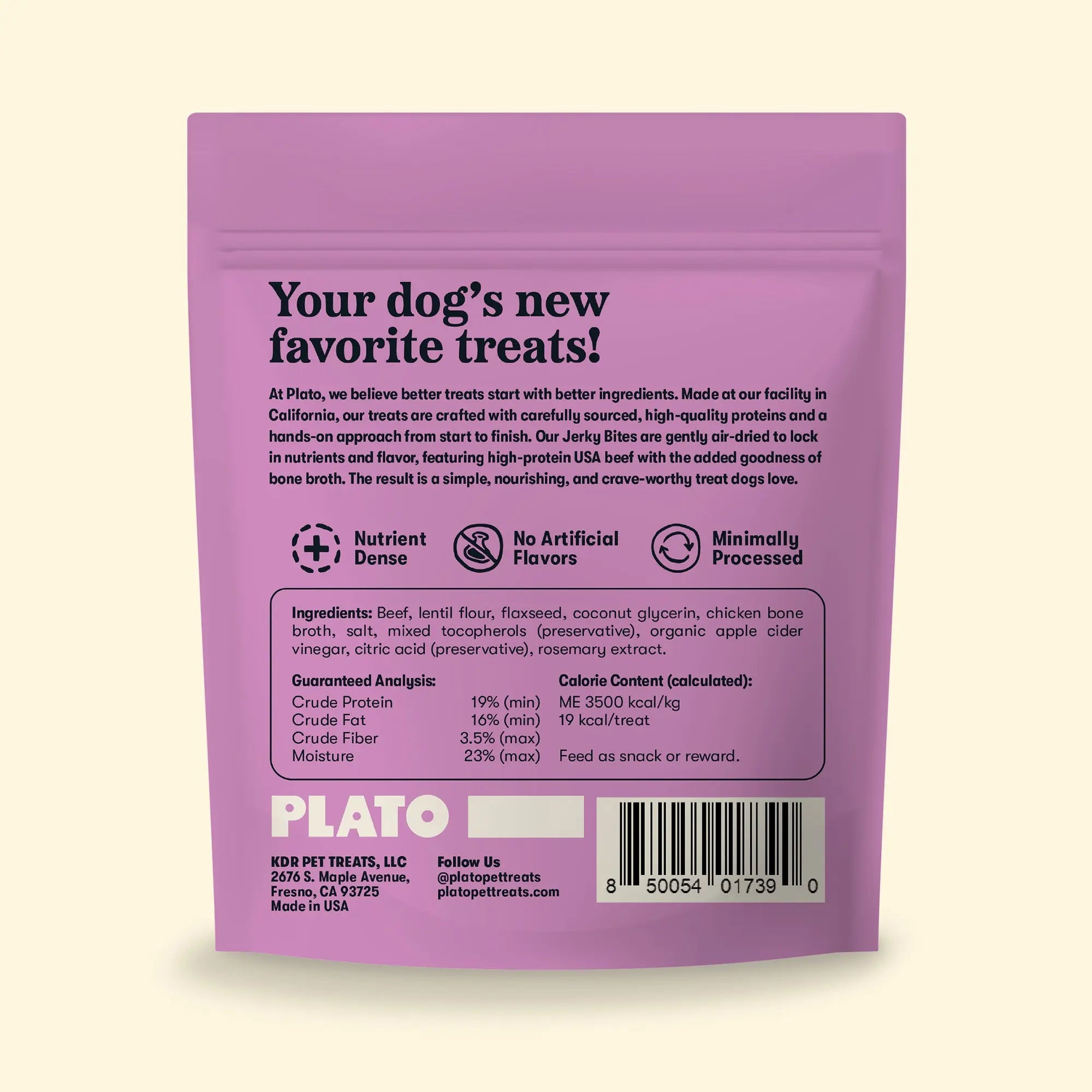 Plato Beef & Bone Broth Jerky Bites