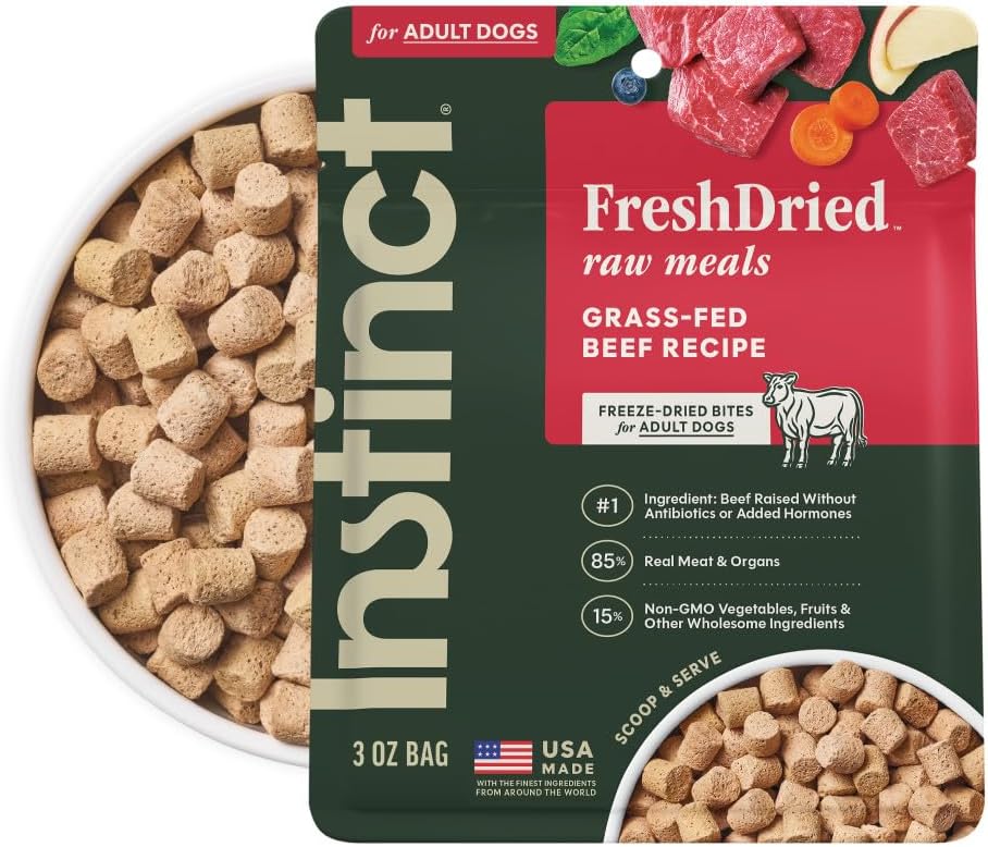 Instinct - Freeze Dried Beef for Dogs 3oz