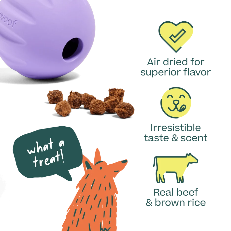 WOOF Puzzle Treats Beef 5oz