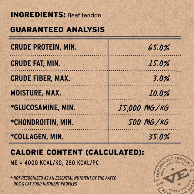 Vital Essentials Raw Bar Freeze Dried Beef Tendon