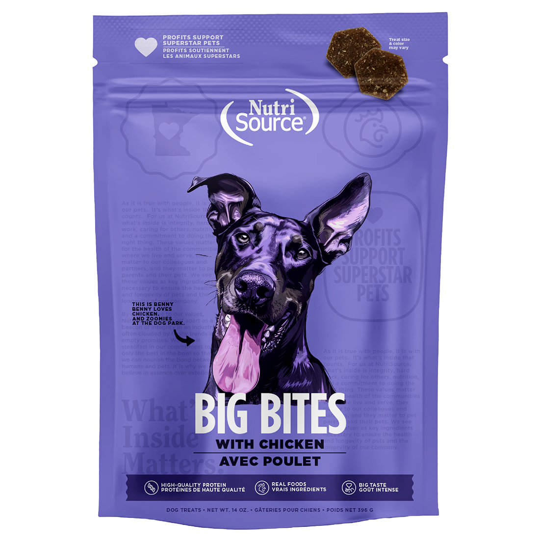 NutriSource Big Bite Chicken Treat 14oz