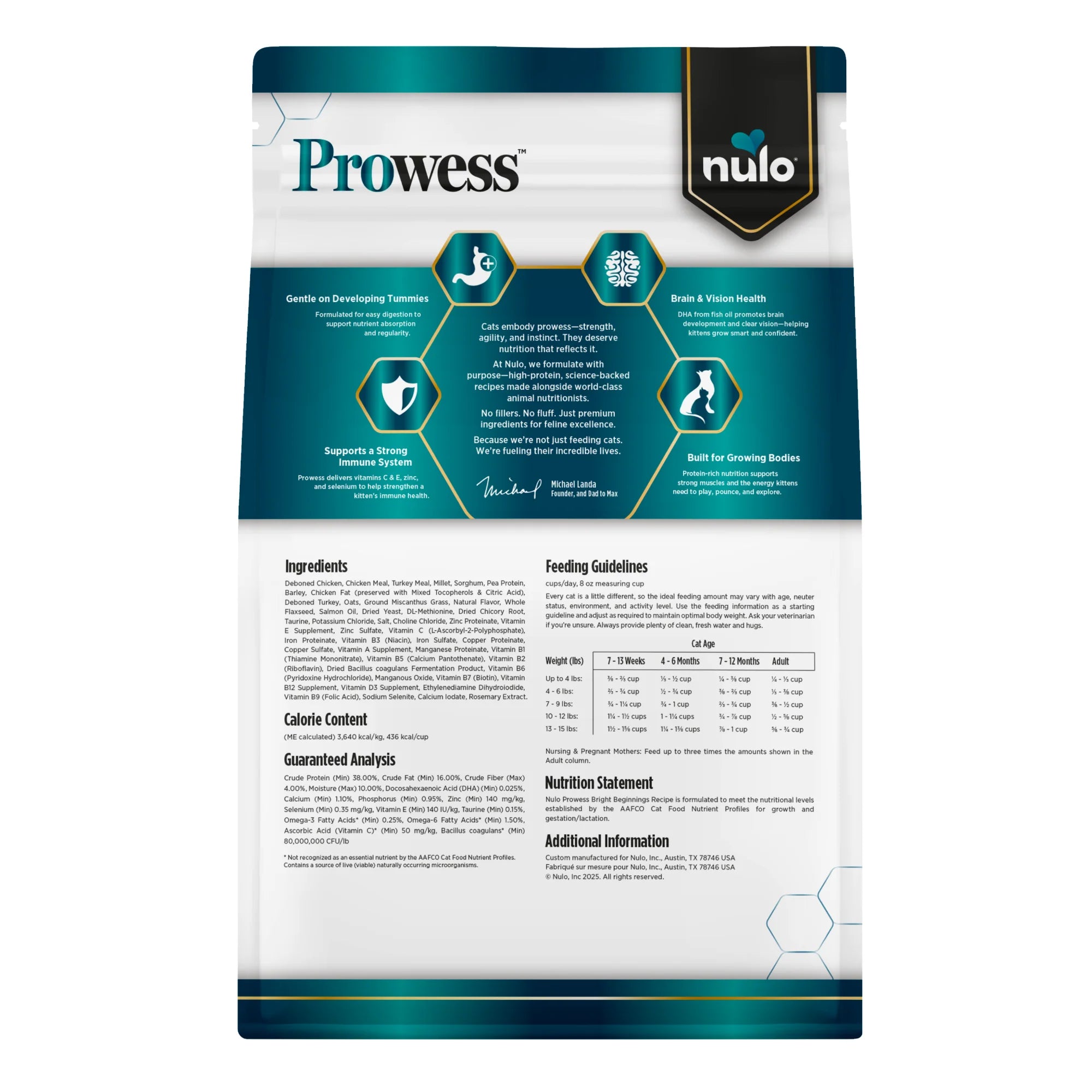 Nulo Prowess Bright Beginnings Chicken Recipe for Kittens 3.5lb