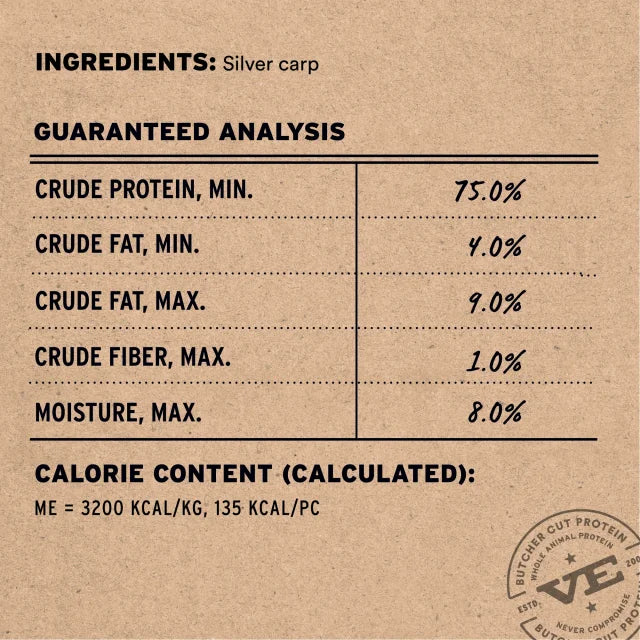 Vital Essentials Raw Bar Freeze Dried Silver Carp Filet