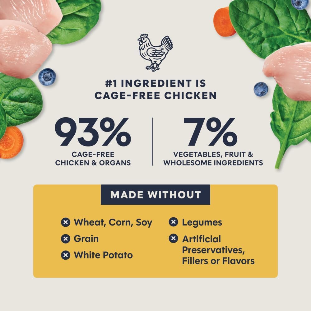 Instinct FreshDried Raw Meals - Chicken Recipe for Cats 25oz