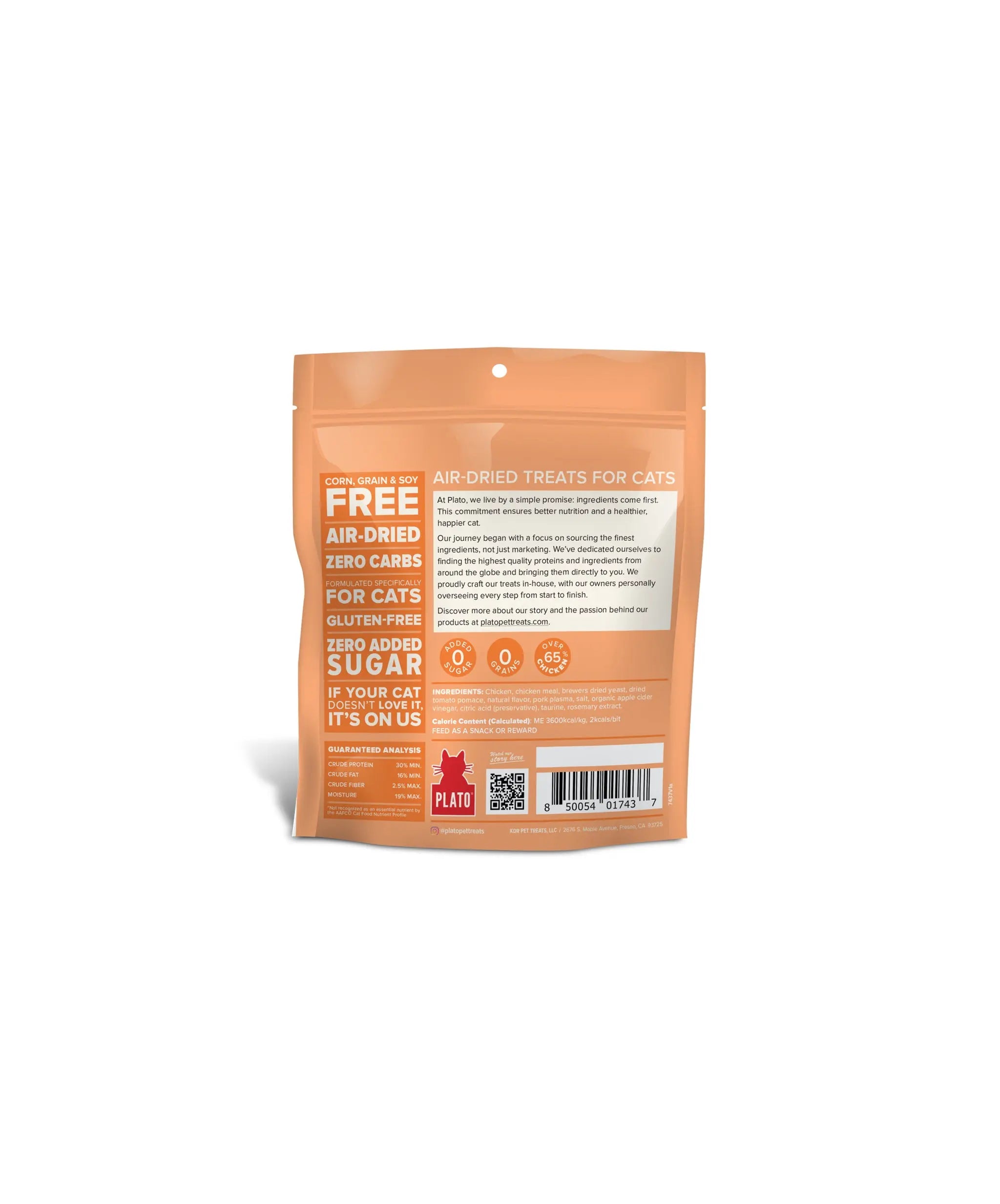 Plato Air Dried Chicken Cat Treats