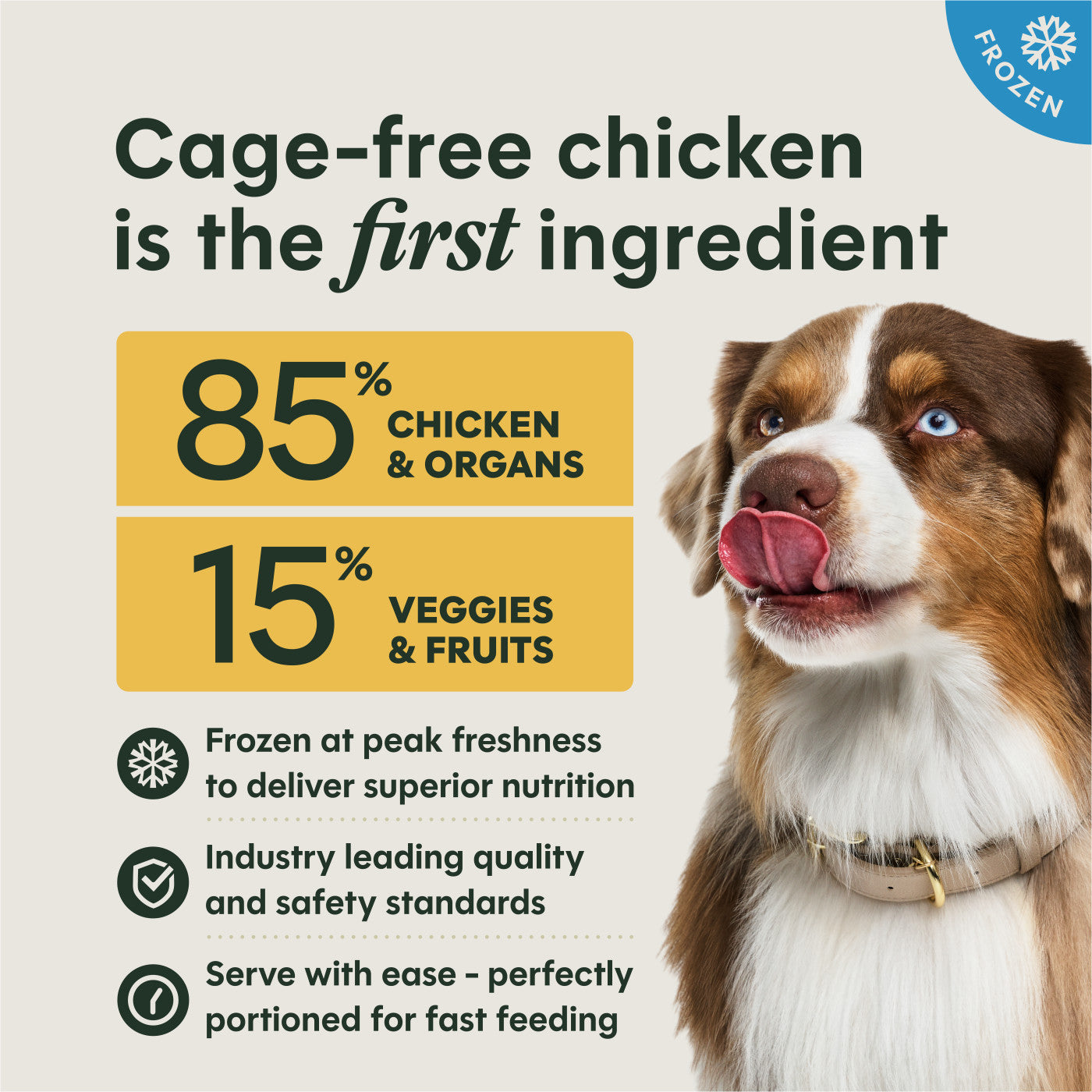 FreshRaw Medallions Cage-Free Chicken Recipe Dog Food