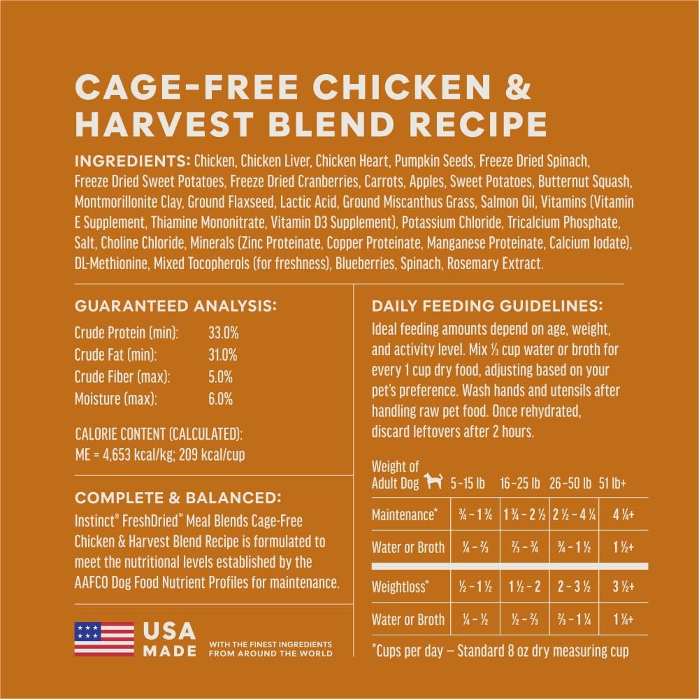 Instinct Fresh Raw Meals - Chicken & Harvest Blend 3oz