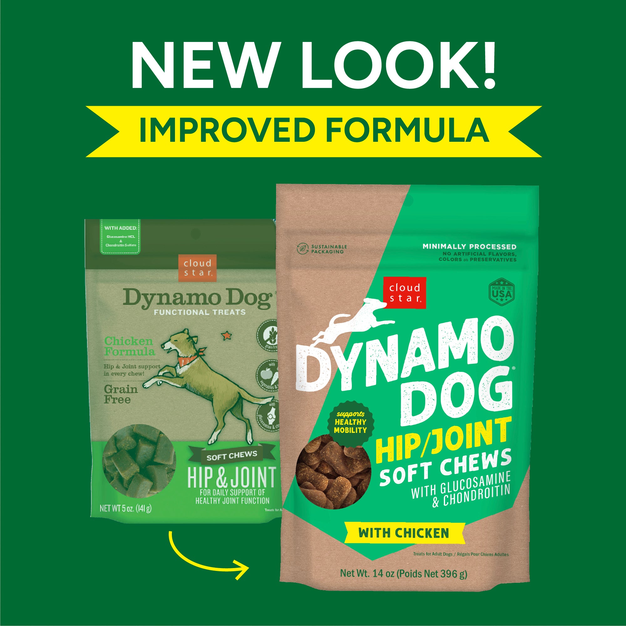 Dynamo Dog - Dog Hip & Joint Chicken 14oz