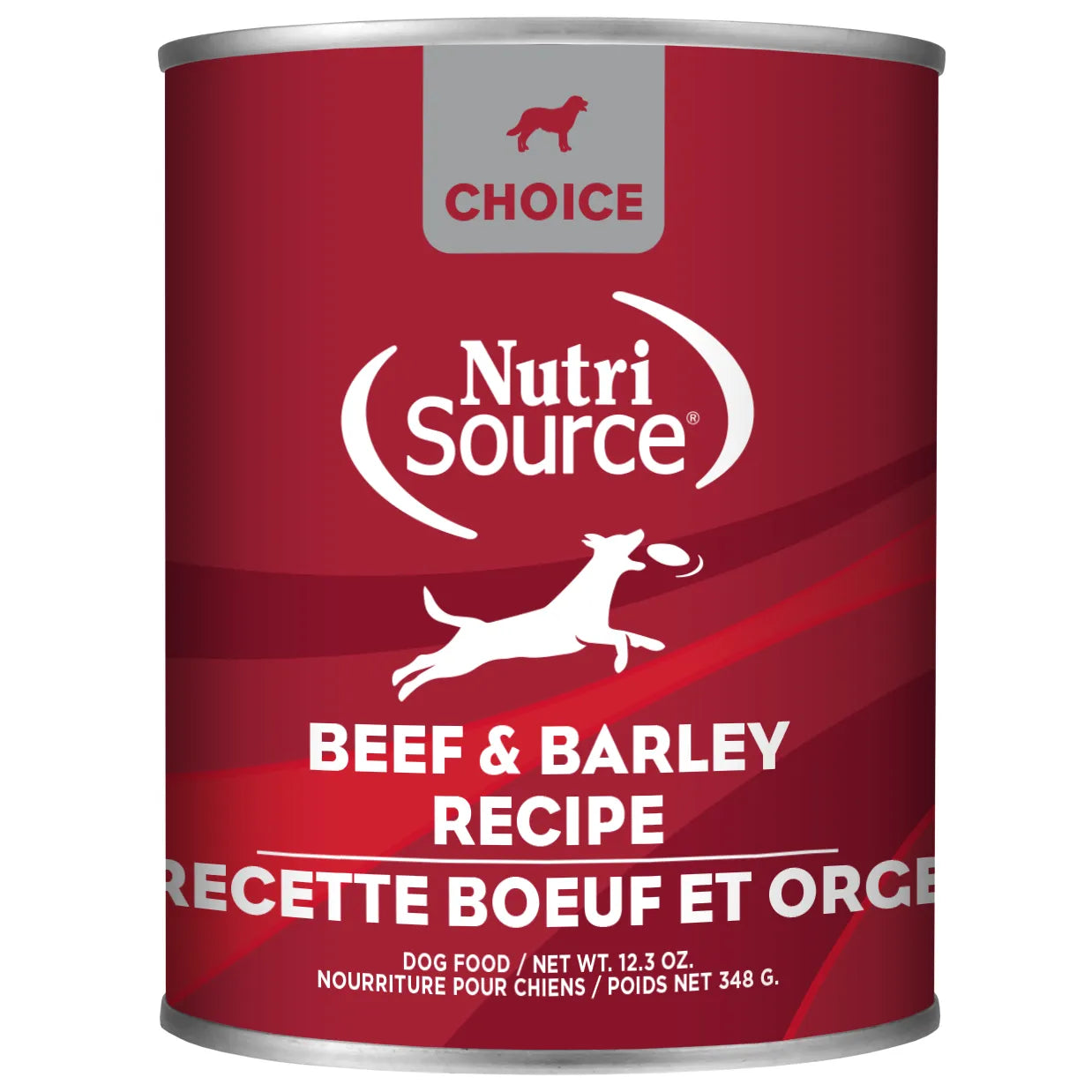 NutriSource Choice Beef & Barley Canned Dog Food 13oz