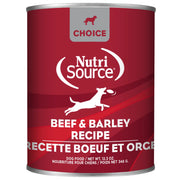 NutriSource Choice Beef & Barley Canned Dog Food 13oz