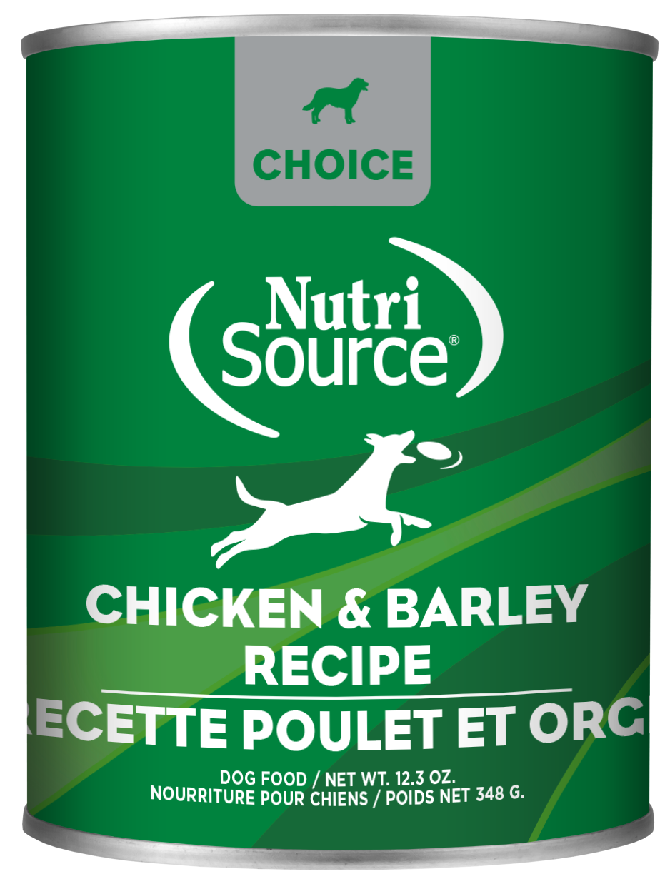 NutriSource Choice Chicken & Barley Canned Dog Food 13oz