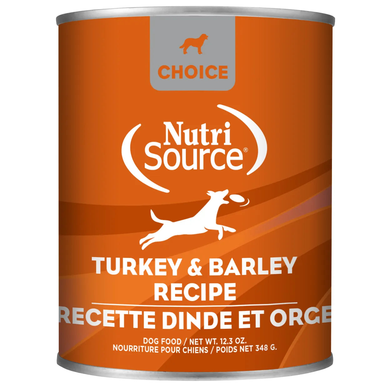 NutriSource Choice Turkey & Barley Canned Dog Food 13oz