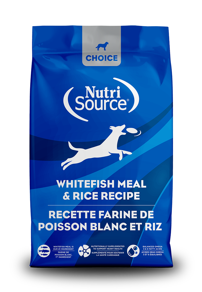 NutriSource Choice Adult Whitefish & Rice Dry Dog Food 40lb