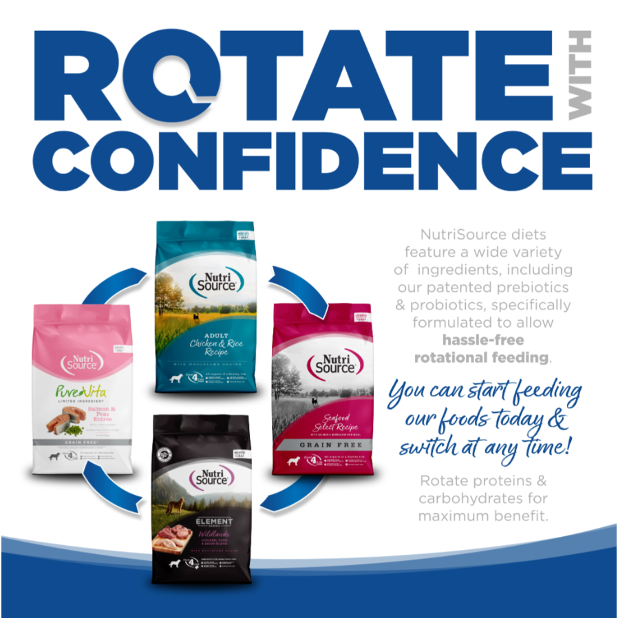 NutriSource Choice Adult Whitefish & Rice Dry Dog Food 40lb