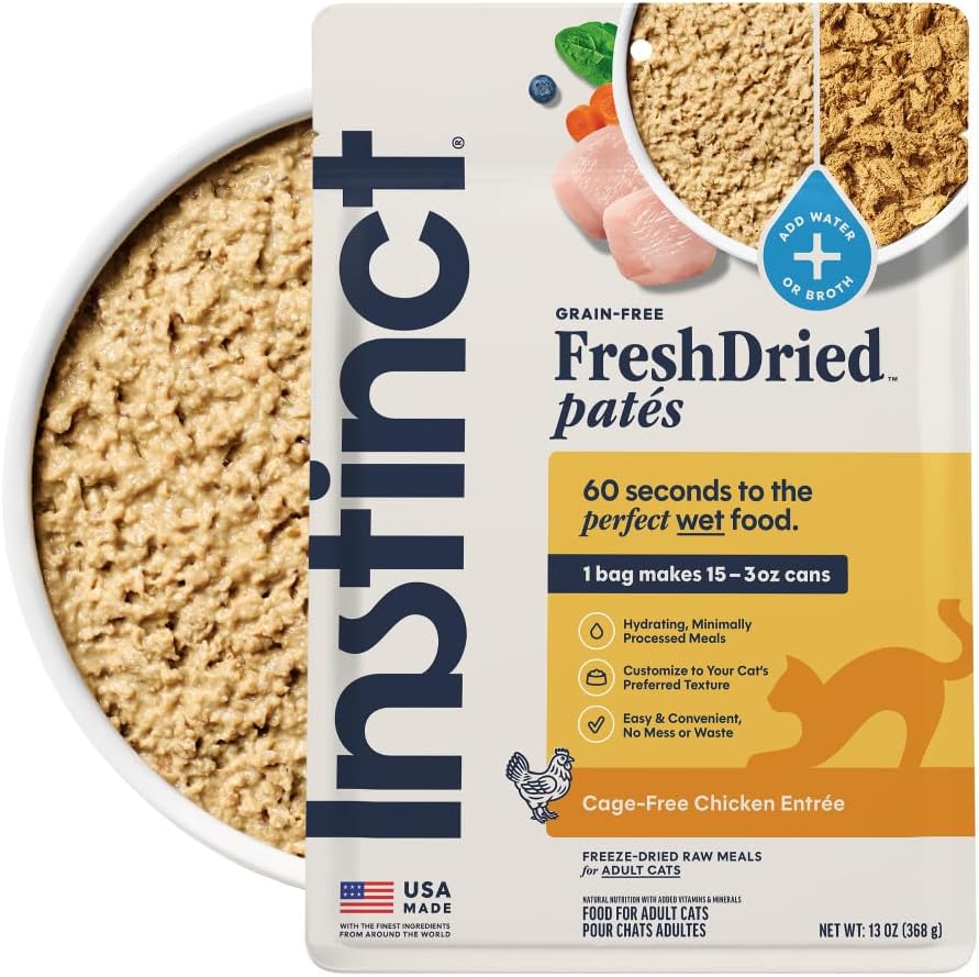 Instinct - FreshDried Pates Chicken for Cats 13oz