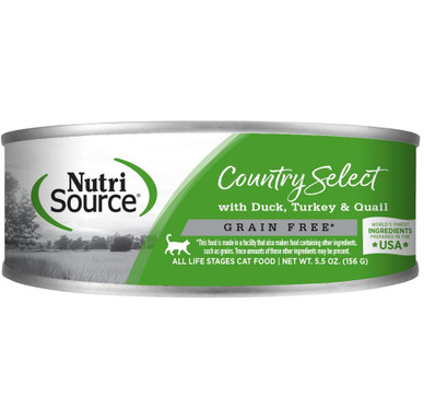 NutriSource Country Select Grain-Free Canned Cat Food 5.5oz