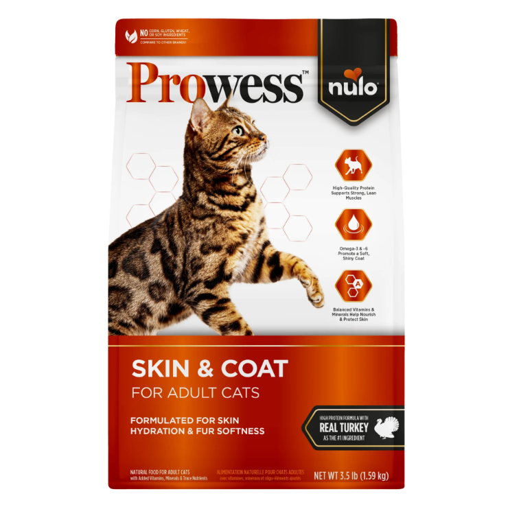Nulo Prowess Skin & Coat Turkey Recipe for Cats