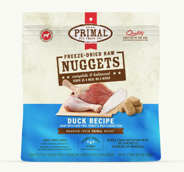 Primal Freeze Dried Duck, Turkey & Fish