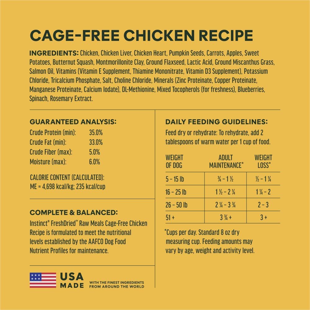 Instinct - Freeze Dried Chicken for Dogs 25oz
