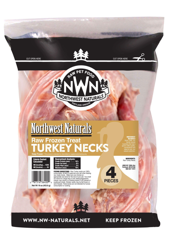 Raw Frozen Turkey Necks