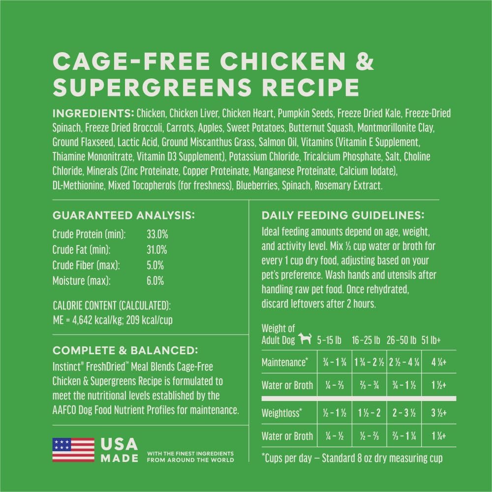 Instinct Fresh Raw Meals - Chicken & Supergreens 3oz