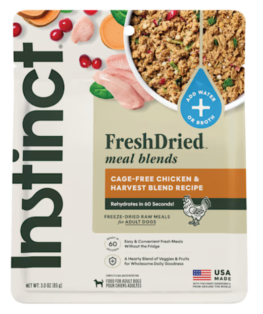 Instinct Fresh Raw Meals - Chicken & Harvest Blend 3oz