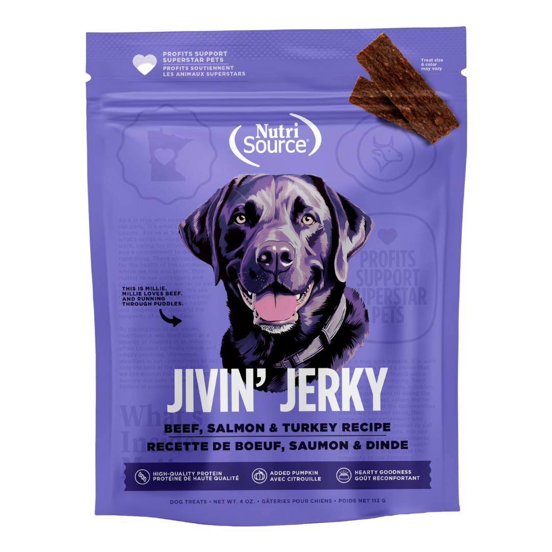 NutriSource Jivin' Jerky High Plains Treat 4oz