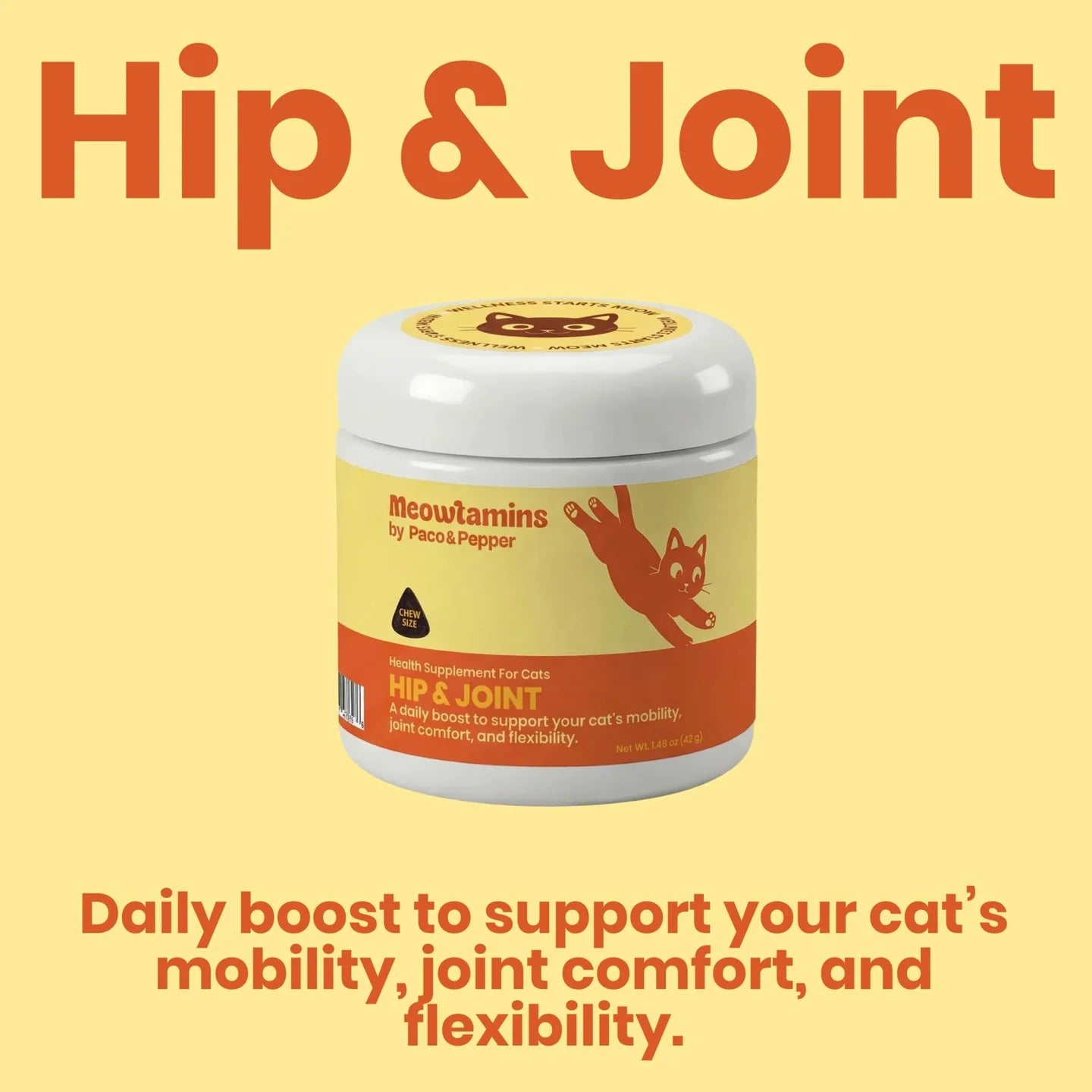 MEOWTAMINS Hip & Joint Soft Chew 60CT For Cats