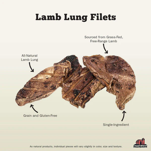 Redbarn - Lamb Lung Filets Bulk