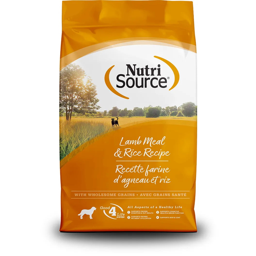 NutriSource Adult Lamb Meal & Rice Dry Dog Food 12lb