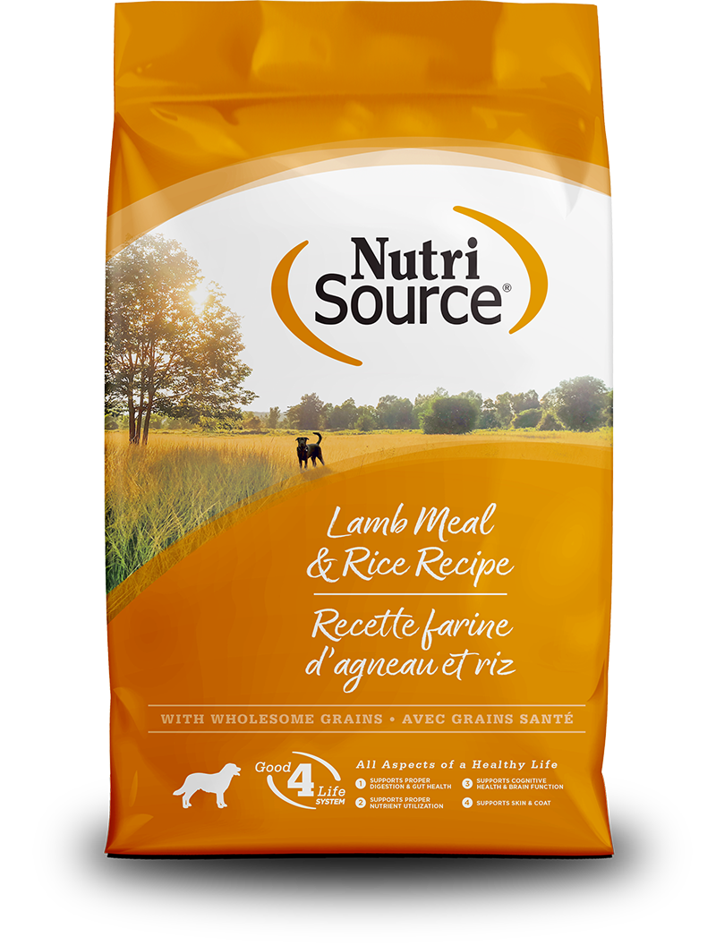 NutriSource Adult Lamb Meal & Rice Dry Dog Food 12lb