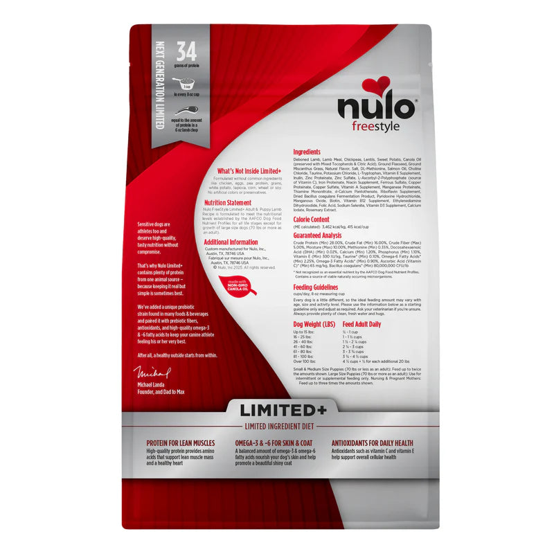 Nulo - Freestyle - Dog Limited+ GF Lamb