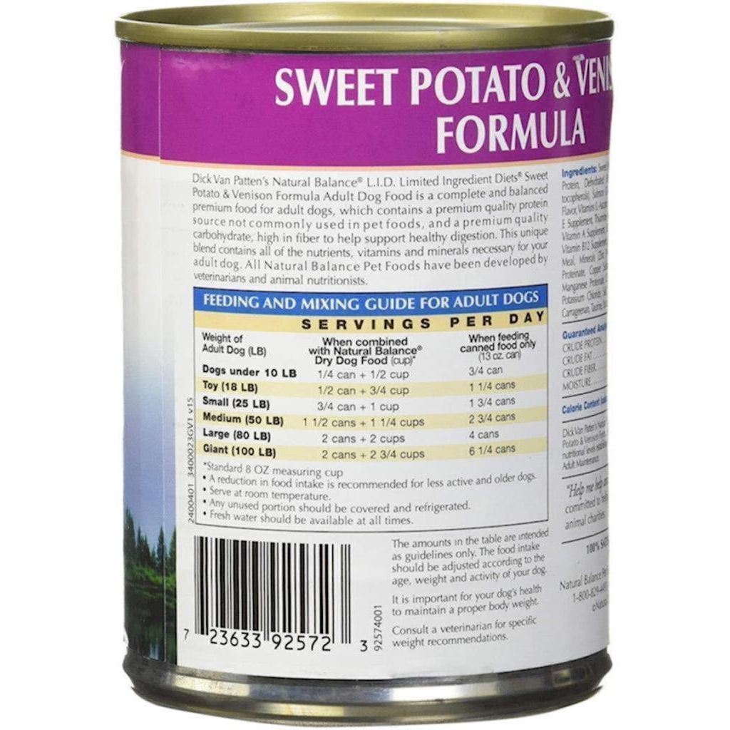 Natural Balance - LID - Dog Sweet Potato & Venison