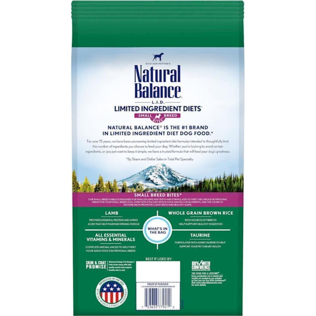 Natural Balance - LID - Dog Lamb & Brown Rice