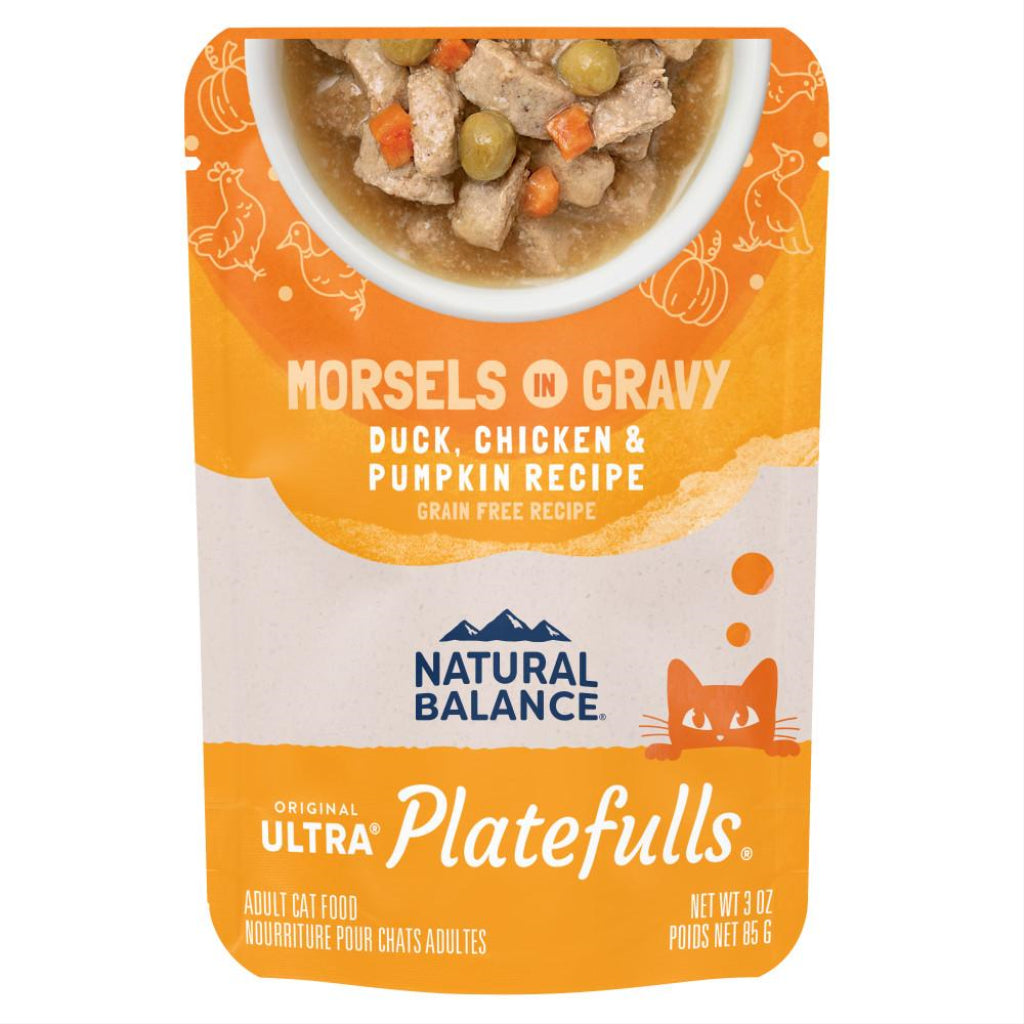 Natural Balance - Platefuls - Cat Indoor Duck, Chicken & Pumpkin In Gravy