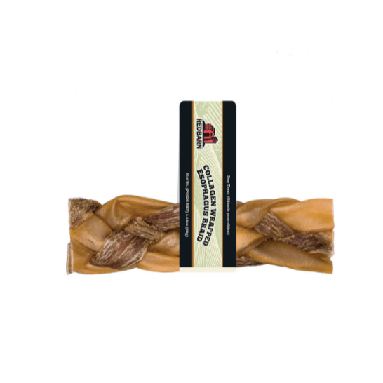 Redbarn Medium Collagen Wrapped Esophagus Braid