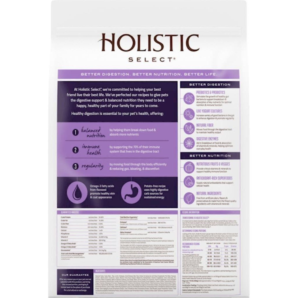 WellPet - Holistic Select - Dog Adult Turkey & Lentils