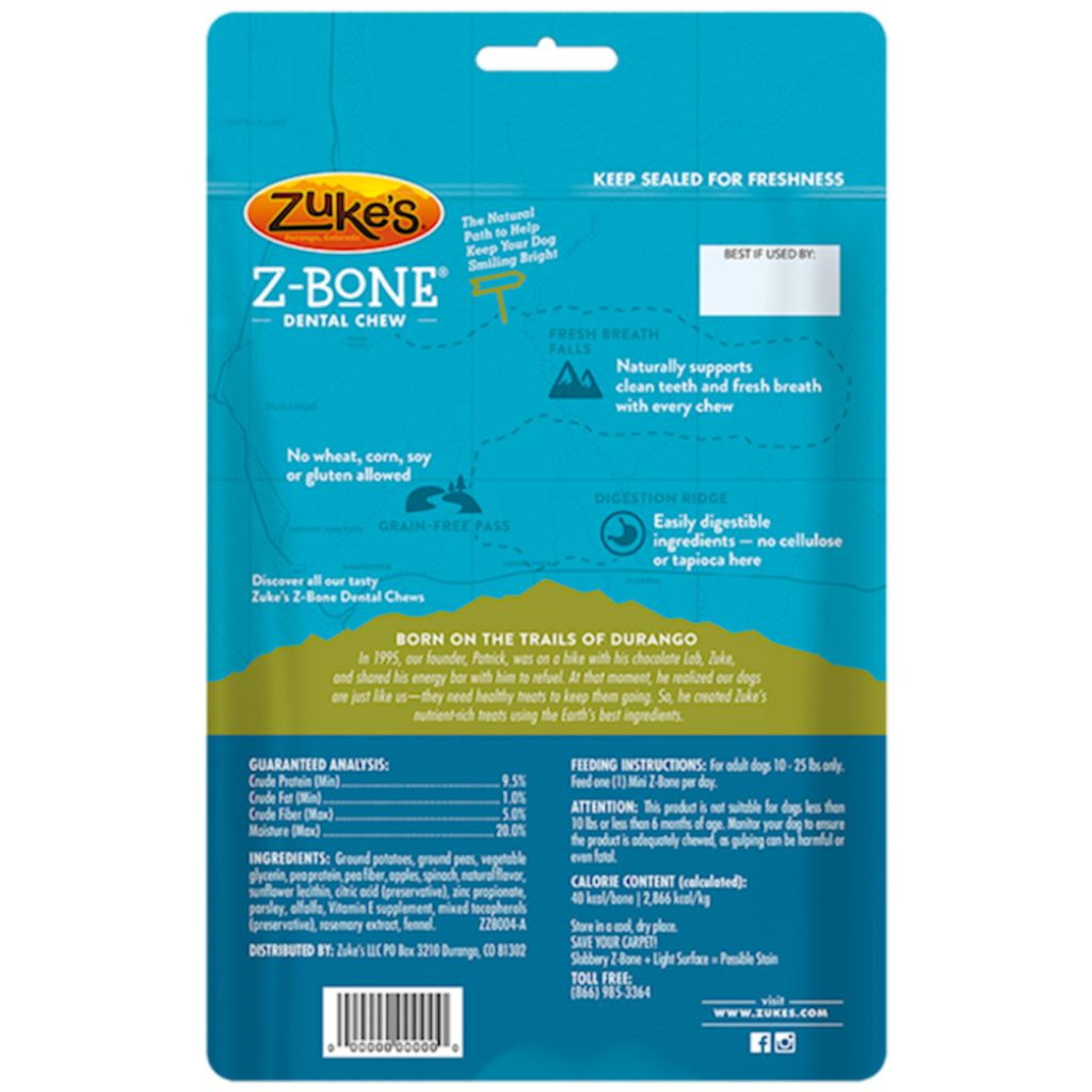 Zukes - Dog Dental Chew Apple Crisp
