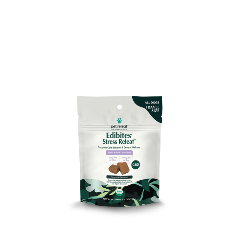 Pet Releaf - Edibites Stress  Releaf PB Carob - Travel Size