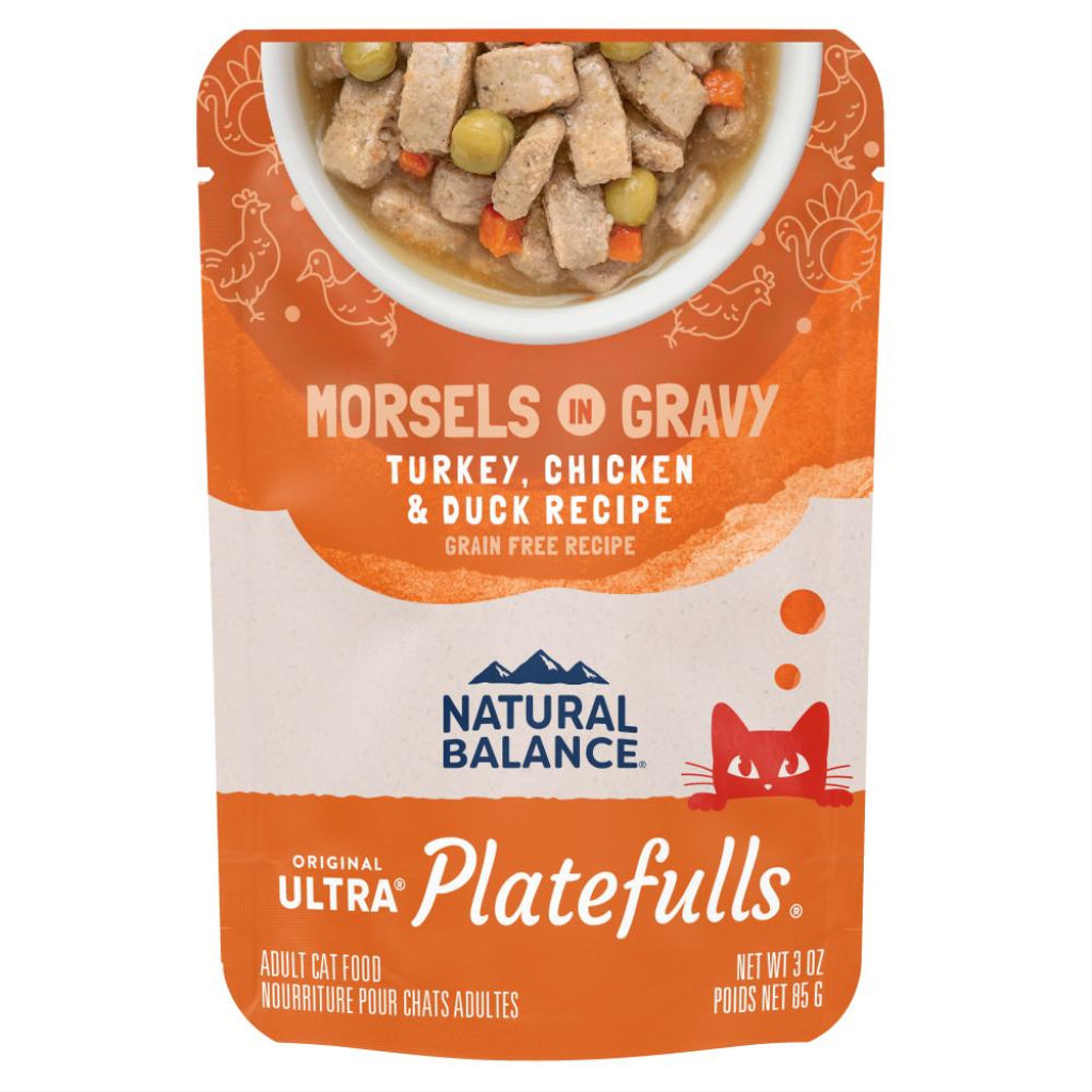 Natural Balance - Platefuls - Cat Turkey Chicken & Duck In Gravy
